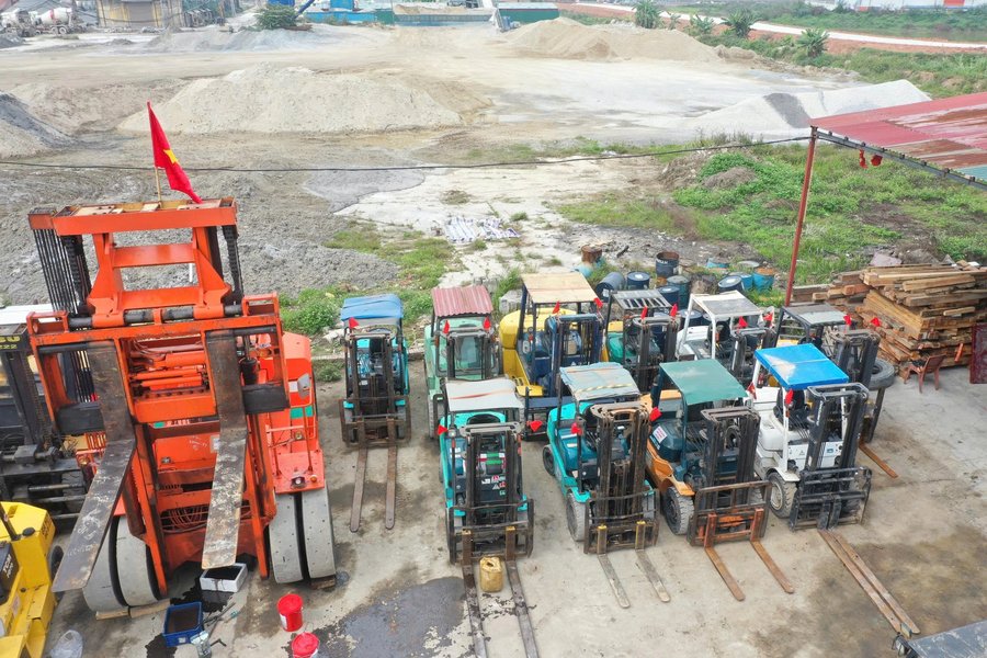 Thi công nâng hạ máy công nghiệp